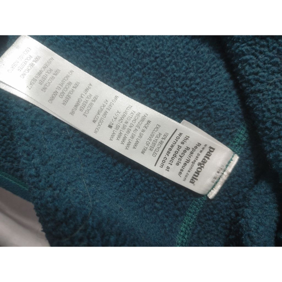 Women's Patagonia Better Sweater 1/4 Zip Fleece Pullover Dark Teal Size S - Picture 9 of 11